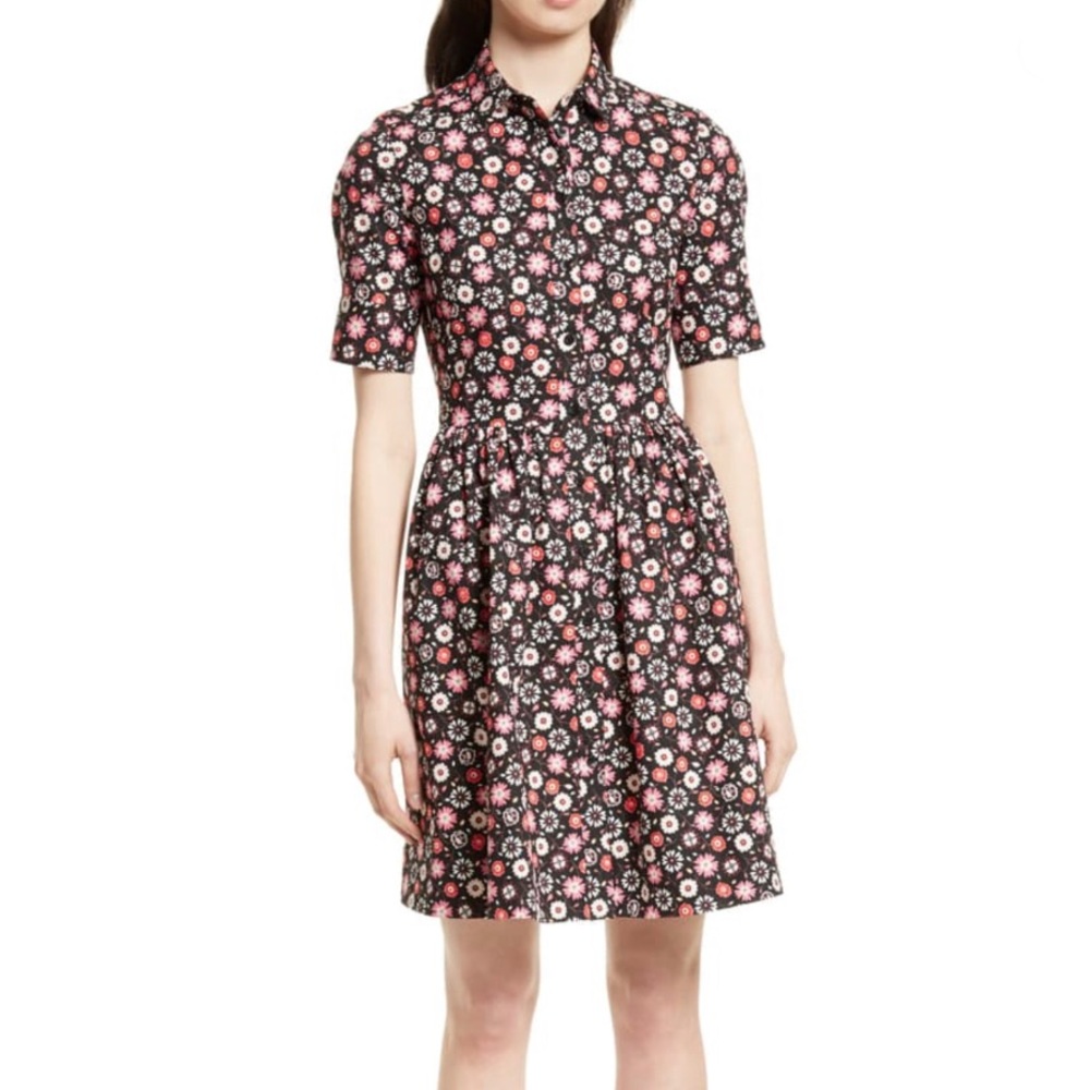 KATE SPADE Mini Casa Floral Shirt Dress Baja Bound